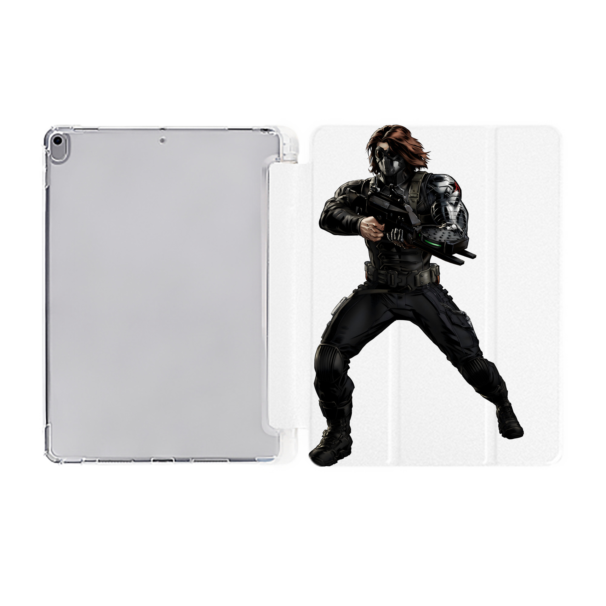（画像用） アベンジャーズ The Avengers IPad ケース ペン収納付き 三つ折りスタンド PUレザー×シリコン 対応機種9.5/10.5/10.9インチ